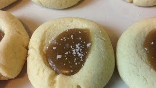 AVA'S FLAVA EPISODE 127 SALTED CARAMEL THUMBPRINT COOKIES