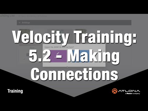 Velocity Training - 5.2 Making Connections