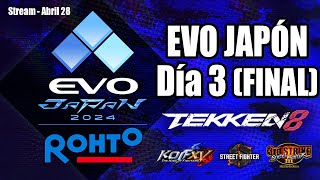 EVO Japón Día 3 (FINAL) | TEKKEN 8, GG Strive y SF6 (EVOJ24CoStream)