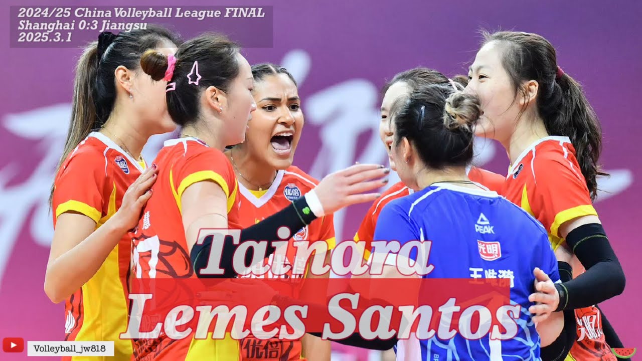 Tainara Lemes Santos | Shanghai 上海 0:3 Jiangsu江蘇 | 2024/25 Chinese Volleyball Super League