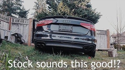 Audi S4 Cold Start with Revs! Stock sounds this good!?
