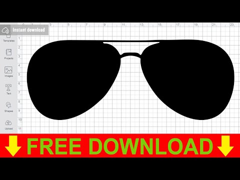 Aviator Sunglasses Svg Free Cutting Files for Cricut Silhouette Free Download