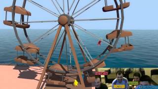 Gang Beasts 5.Bölüm - Dönme Dolapta Dövdüler Amirim! | Türkçe [Facecam]