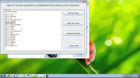 Final Year Projects | Privacy-Enhanced Web Service Composition