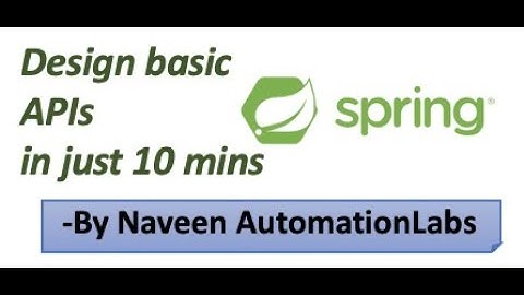 How to create a quick API Service using SpringBoot Framework