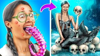 Extreme Makeover From Wednesday Addams to Mermaid!