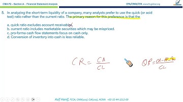 P2 Section A Financial Statement Analysis