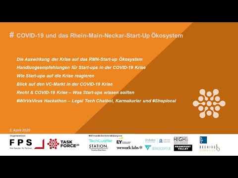 FPS Webinar-Event „COVID-19 und das Rhein-Main-Neckar-Start-Up Ökosystem“