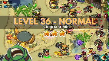 King of Defense: Level 36 NORMAL / SUDDEN STRIKE / with basic heroes