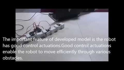 Design And Control Of Snake Robot For Rescue Operation - M.tech Robotics Project SRM University