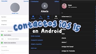 ↳ँContactos Estilo iOS 15 con la fuente de iOS | 2021♥︎ screenshot 3