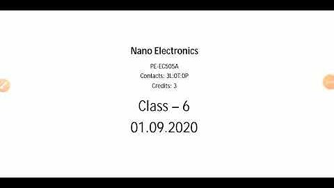 Nano Electronics