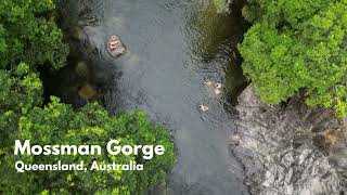 Mossman Gorge, Queensland Australia. Gateway to the Daintree Rainforest. Drone Footage