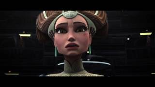 Star Wars The Clone Wars - Padmé Amidala gives Inspiring Speech during the Senate