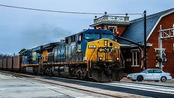 YN2 AC44CW 519 Leads CSXT T384-13 Through Fayetteville With A Sweet K5LA Southbound!