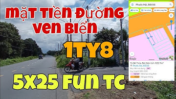 mặt tiền đường ven biển, gần biển phước hải và biển lộc an. vừa kinh doanh vừa nghĩ dưỡng. 1ty8