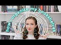 how I organize my bookshelves