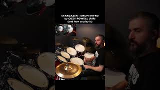 STARGAZER - Drum Intro, by Cozy Powell - How to play it - RAINBOW