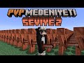 Minecraft ama PVP MEDENİYETİNDEN Kaçmaya Çalışıyorum...