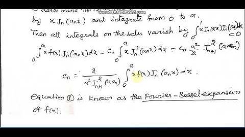LEC8-SERIES SOLUTION-ORTHOGONALITY OF BESSEL