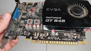 EVGA Nvidia GT545  - Disassembly Cleaning, Reassembly,  Testing.