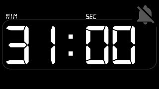 ⏰ TIMER 31 Minutes - Countdown - no Beep
