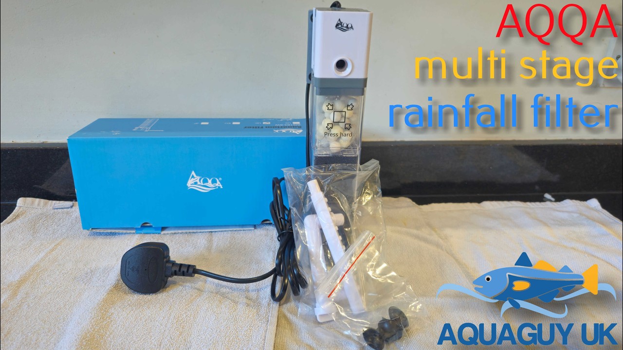 AQQA Aquariumfilter 1400 L/u – 25 W, Stil, Met Regendouche En Golfvorming, Geschikt Voor 200-680 L