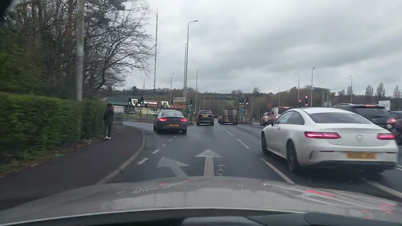 Driving in Wales: Cardiff, A48, Bonvilston, Bridgend, M4, Swansea