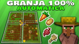 GRANJA de CULTIVOS Automatica FACIL Java y Bedrock