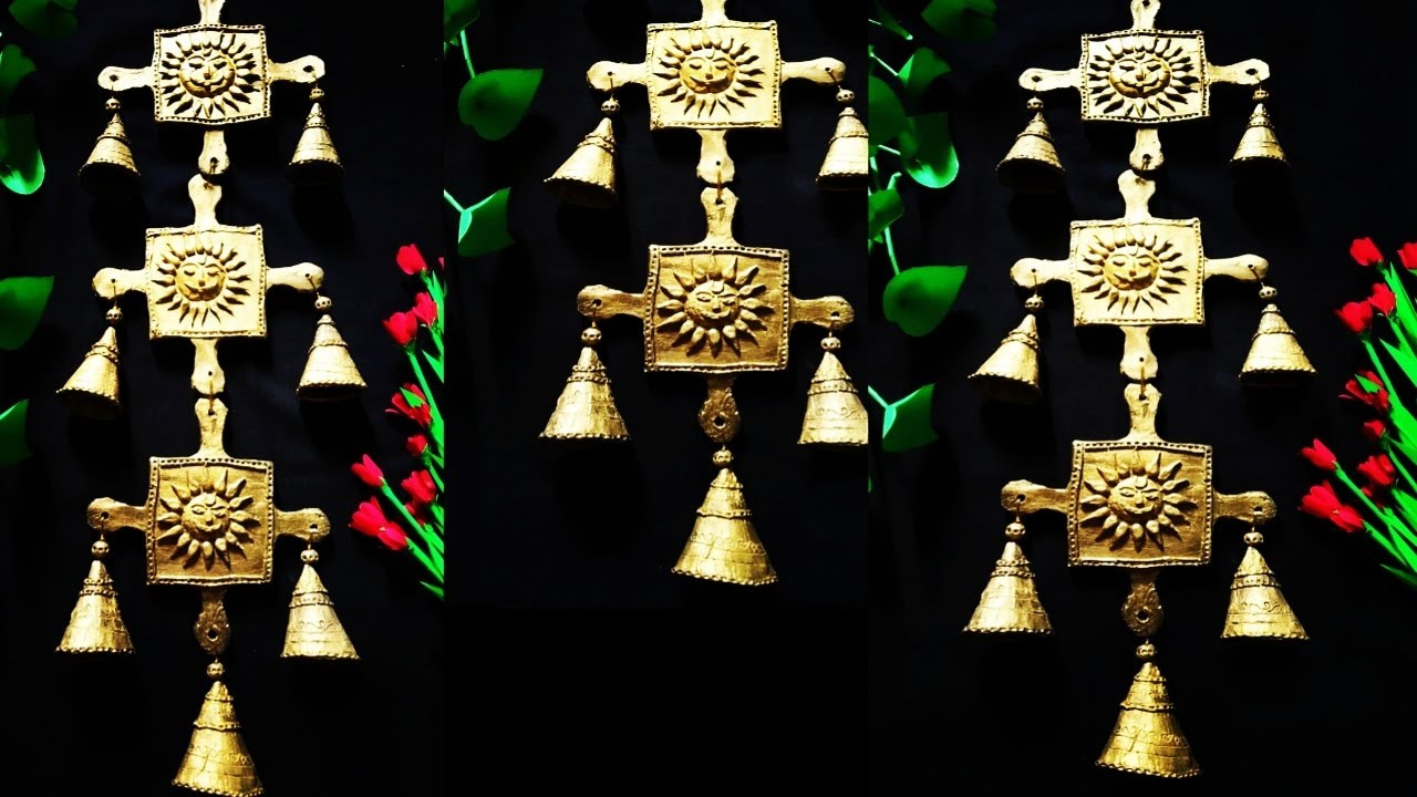 Brass bell Wall hanging made with cardboard YouTube