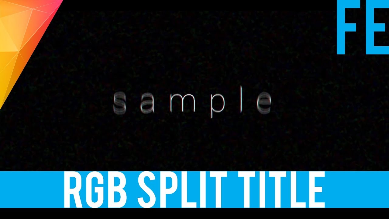 rgb split title youtube