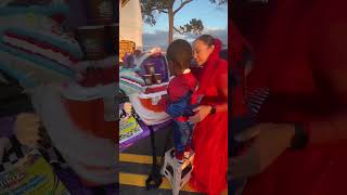 A little trunk or treat for our Spider-Man!!!