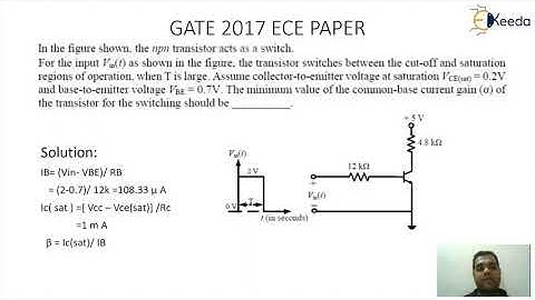Solve GATE Analog Circuits Problems | Miscellaneous Numerical Session 2