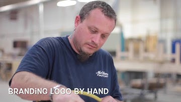 McCLure Tables Factory Look at craftsmen making handcrafted shuffleboard tables.