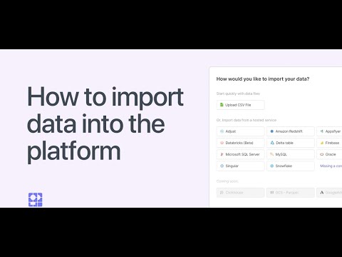 How to import data into the Pecan platform | Pecan.ai tutorials