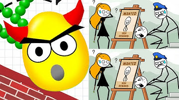 Mr Bounce (WEEGOON) VS draw to break - Gameplay Walkthrough - Stickman Brain Puzzle Game part 1