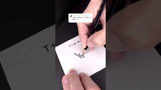 名前ロゴの作り方✏️#howto #design#name #logo #monogram