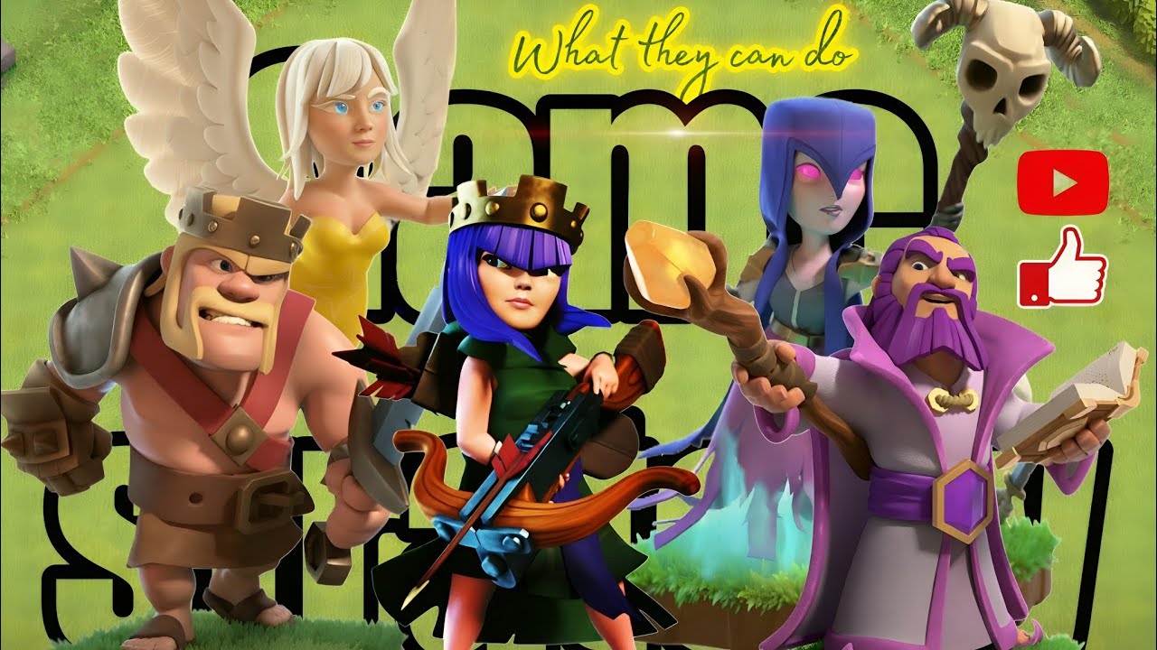 Barbarian King | Archer Queen | witch  and healer what they can do ? | Clash of clan (COC)