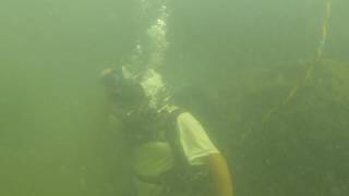 Project - prototype  test - sonar and HUD on Gorski dive hat