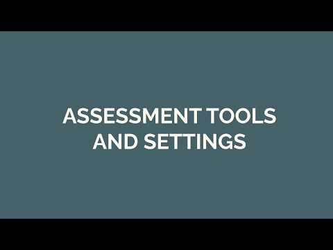 Psychological Assessment Tools and Settings