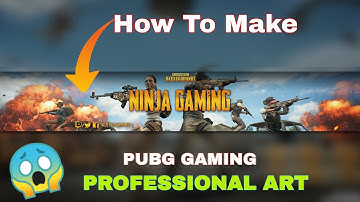 How To Make A Banner Like PUBG GAMING On Android (PicsArt) || NINJA GAMING || Banner Tutorial
