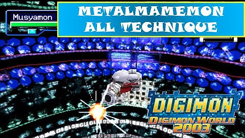 Digimon World 2003 Gameplay - Metalmamemon All Technique & Signature Move