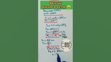 trik cepat menghitung keliling lingkaran-perubahan keliling #lingkaran#trikcepat#kelilinglingkaran