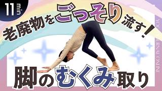 【毎日11分】むくみ脚が変わる最強ストレッチ【40代】股関節から流れを戻してパンパン解消