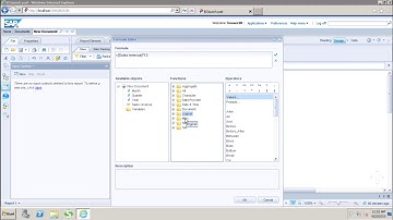 SAP Webi - Formulas & Variables