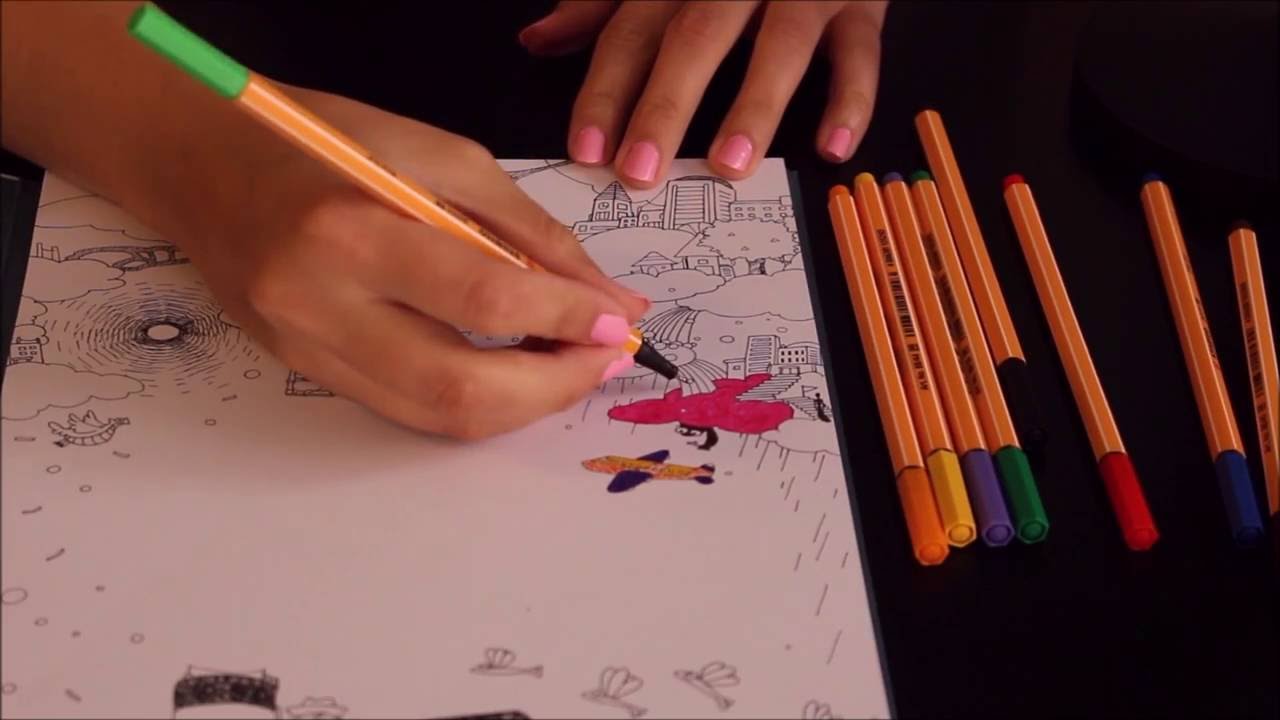 ASMR - colouring book, whispering in Swedish