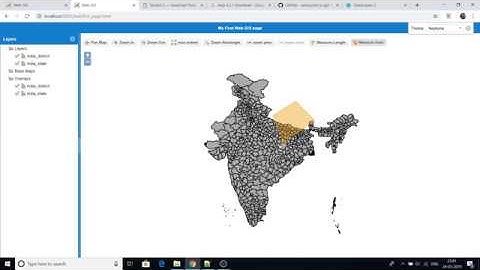 Add GIS functions to WebGIS page i.e Zoomin, Zoom to extent, Measure, featureinfo etc. - part2