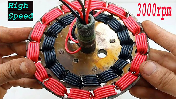 New...How to Make 3000RPM 230v AC Big Fan use PVC Wire