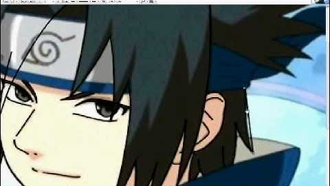 Sasuke Uchiha RPC paint.net Part 1/3 ::: Outline