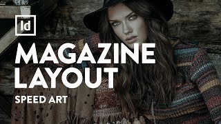 Magazine Layout  Design - Fashion | Speed Art | Adobe InDesign